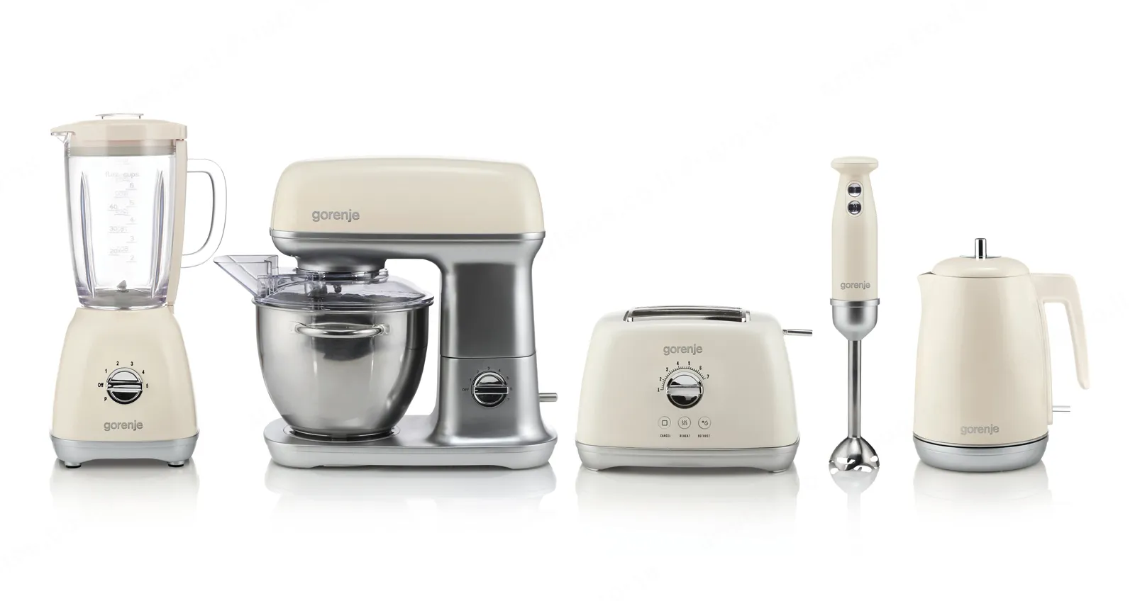 Gorenje מיקסר משולב 4.5 ליטר 1000W סדרת הרטרו גימור שנהב תוצרת Gorenje דגם MMC1000RL — תמונה 4