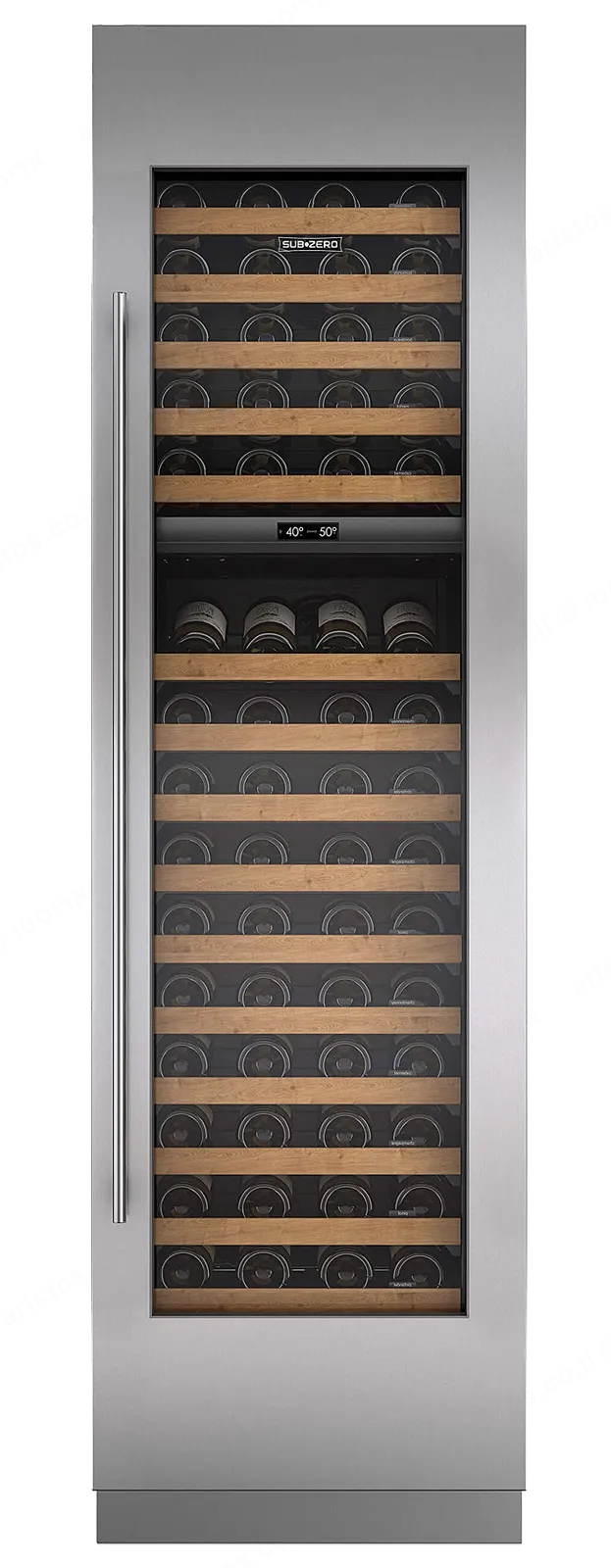 SUB ZERO מקרר יין אינטגרלי 61 ס”מ חיפוי בהתאמה אישית 102 בקבוקים תוצרת Sub zero דגם ICBIW-24 — תמונה 2