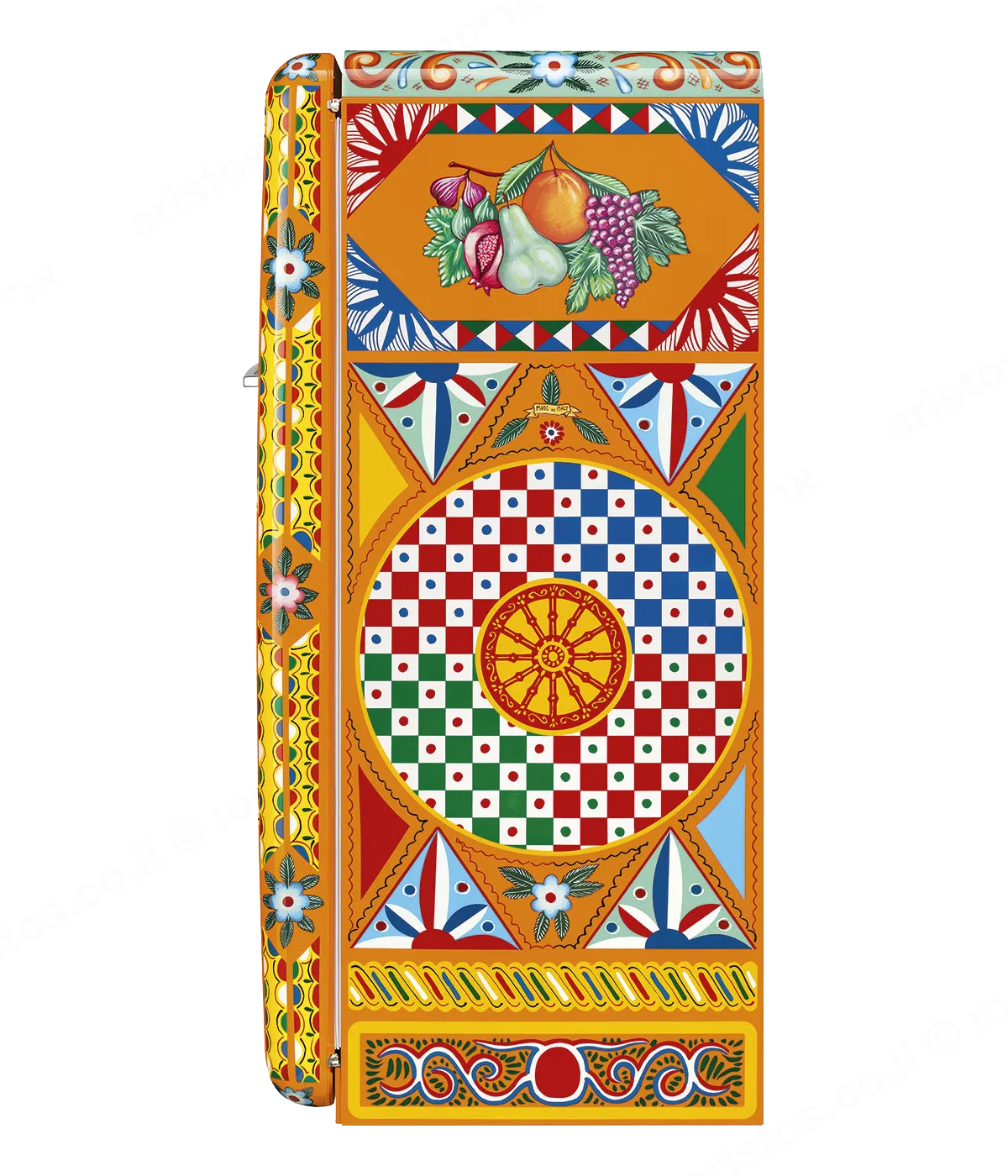 SMEG מקרר רטרו בעיצוב DOLCE & GABBANA תוצרת SMEG דגם דגם FAB28RDGC3 — תמונה 2