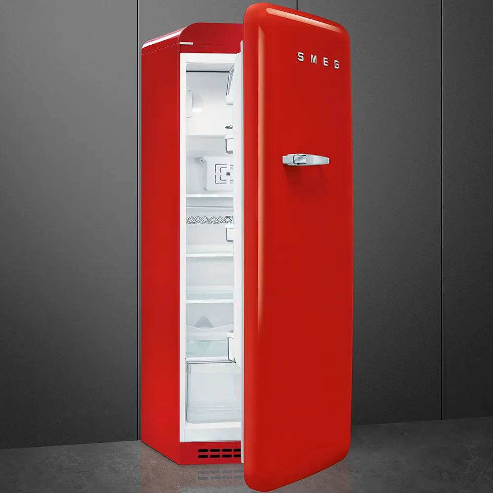 SMEG מקרר משולב מקפיא רטרו מסדרת 50'Retro Style תוצרת SMEG דגם FAB28RRV1 אדום קטיפה — תמונה 4