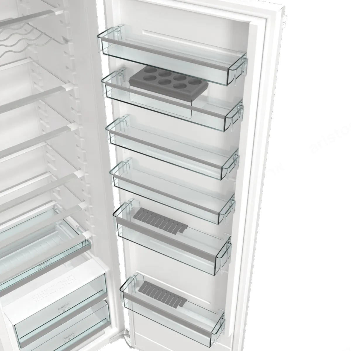 Gorenje מקרר אינטגרלי 60 ס"מ ללא מקפיא 301 ליטר מנוע אינוורטר תוצרת Gorenje דגם RI518EA1 תצוגה — תמונה 14