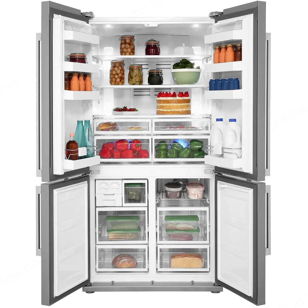SMEG מקרר מקפיא תחתון 4 דלתות נירוסטה תוצרת SMEG דגם FQ60XP — תמונה 6