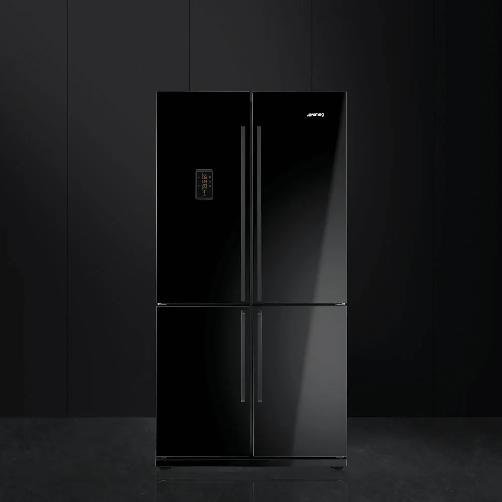 SMEG מקרר ומקפיא בעל 4 דלתות צבע שחור, מסדרת Colonial תוצרת SMEG דגם FQ60NPE — תמונה 2