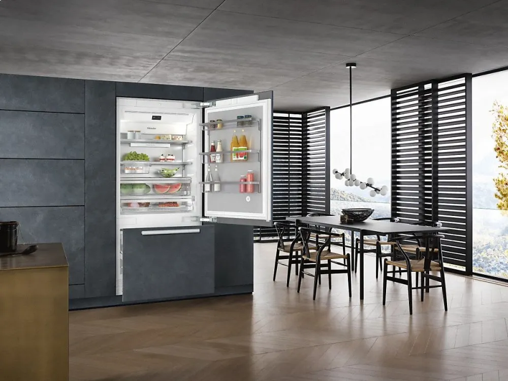 Miele מקרר אינטגרלי מקפיא תחתון 90 ס"מ דלת Push2open סדרת MasterCool תוצרת Miele דגם KF 2911 Vi — תמונה 2