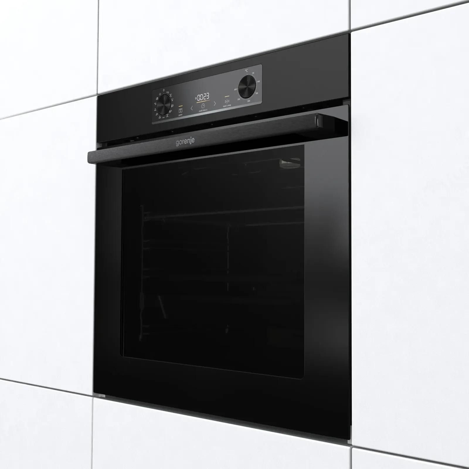Gorenje תנור בנוי פירוליטי 60 ס''מ עם אפייה בלחות ExtraSteam פאנל שחור מט 77 ליטר AirFry תוצרת Gorenje דגם OP84BG — תמונה 3
