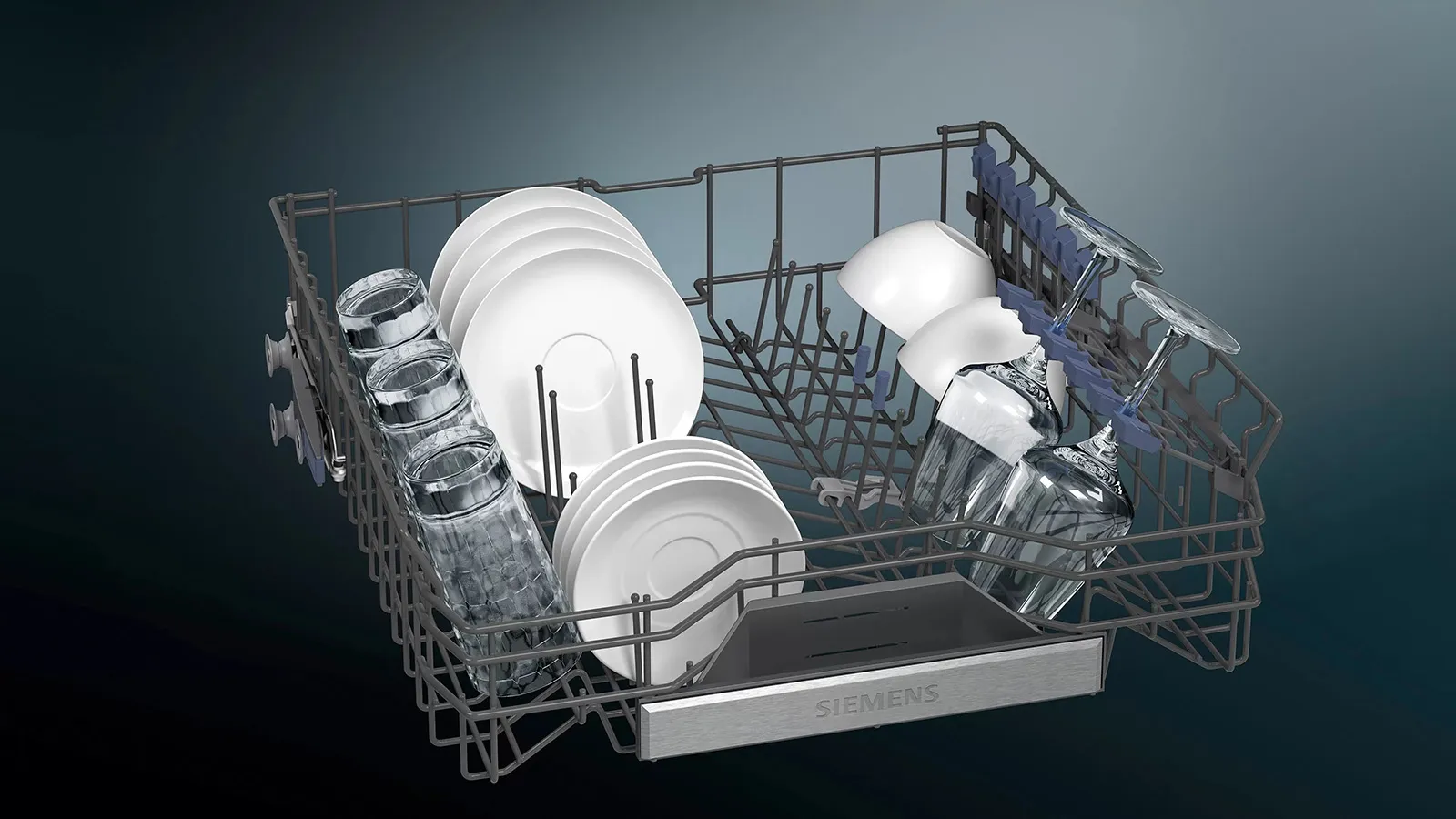 Siemens מדיח כלים אינטגרלי מלא 60 ס"מ הקרנת צד פתיחה אוטומטית תוצרת Siemens דגם SN95EX56CE — תמונה 5