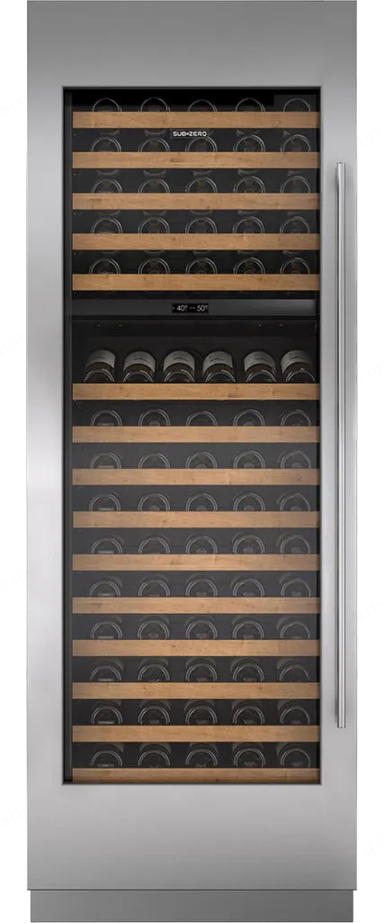 SUB ZERO מקרר יין אינטגרלי 76 ס”מ חיפוי בהתאמה אישית 146 בקבוקים תוצרת Sub zero דגם ICBDEC3050W — תמונה 2