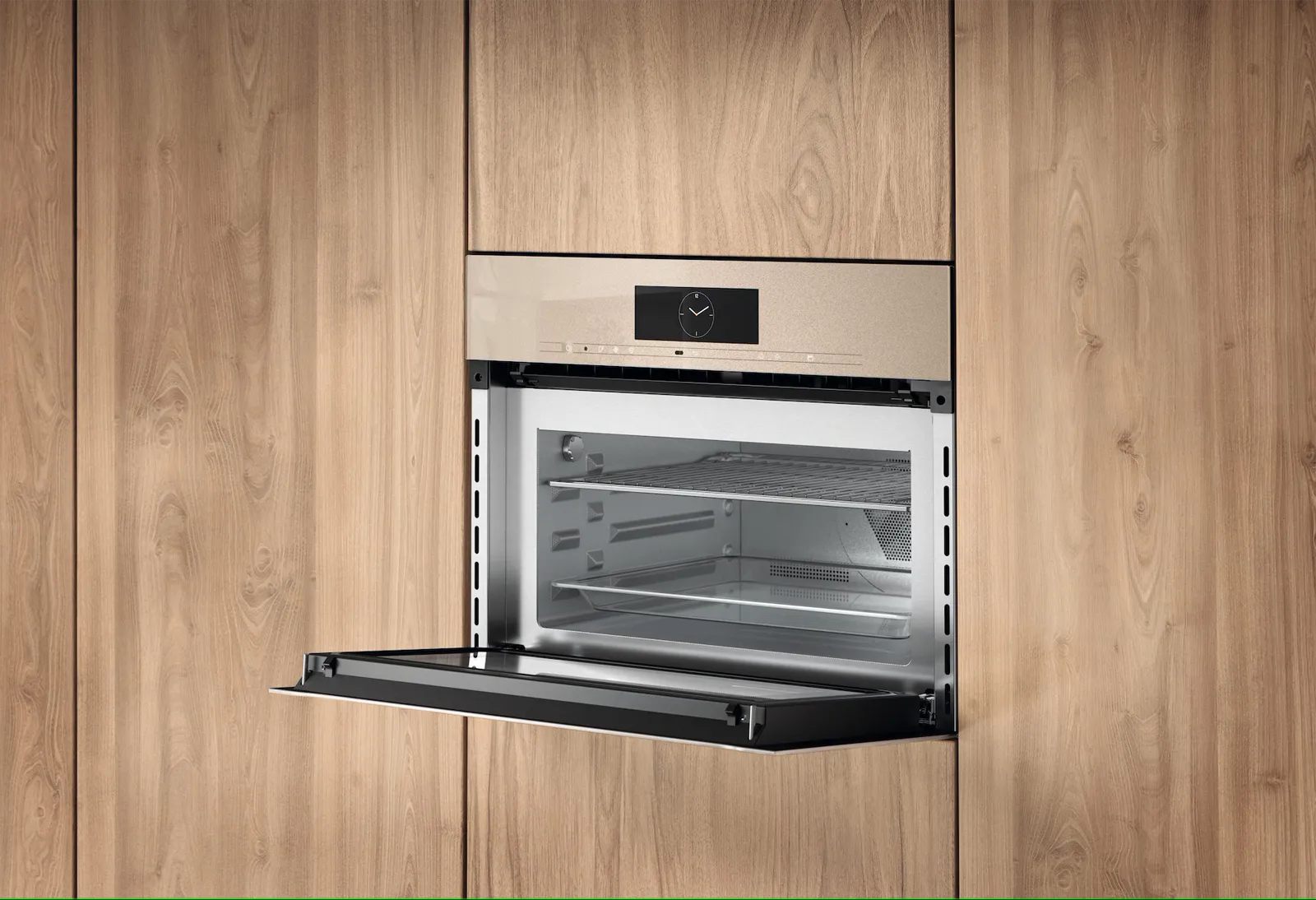 Miele תנור שף משולב מיקרו 45 ס"מ ArtLine Touch2Open M-Touch תוצרת Miele דגם H 7840 BMX Pearl beige — תמונה 3