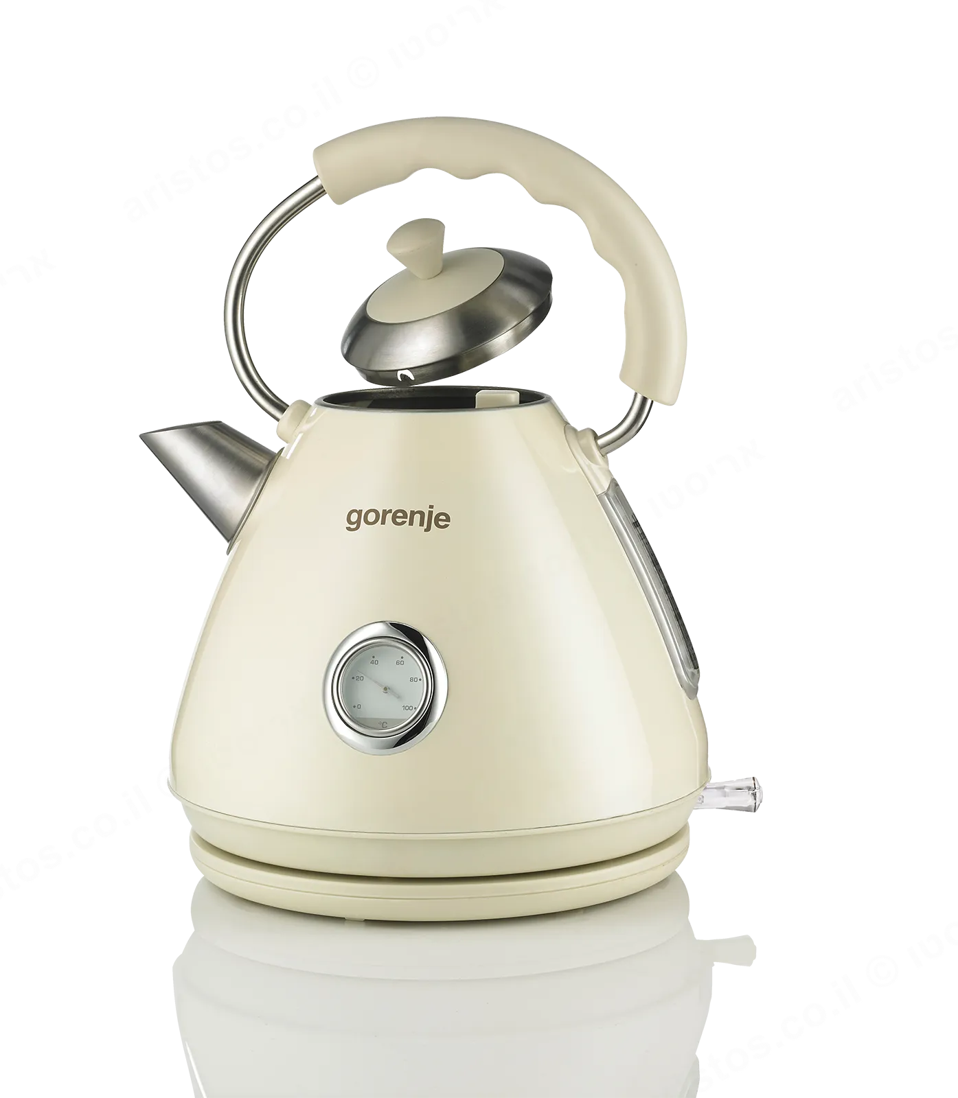 Gorenje קומקום חשמלי צבע שמנת מסדרת CLASSICO תוצרת Gorenje דגם K17CLI — תמונה 4