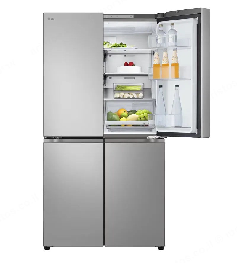 LG מקרר 4 דלתות 90 ס"מ 665 ליטר מנוע Inverter נירוסטה מוברשת מבית LG דגם GR-728S — תמונה 12