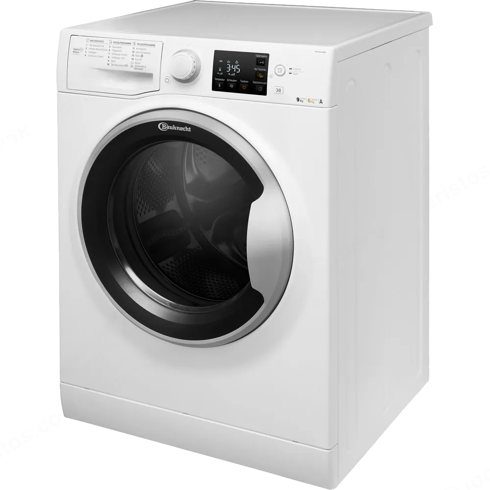 Bauknecht מכונת כביסה 9 ק"ג כיבוס בקיטור מנוע INVERTER משולבת מייבש 7 ק"ג תוצרת Bauknecht דגם WATK SENSE 97D6 IL — תמונה 3