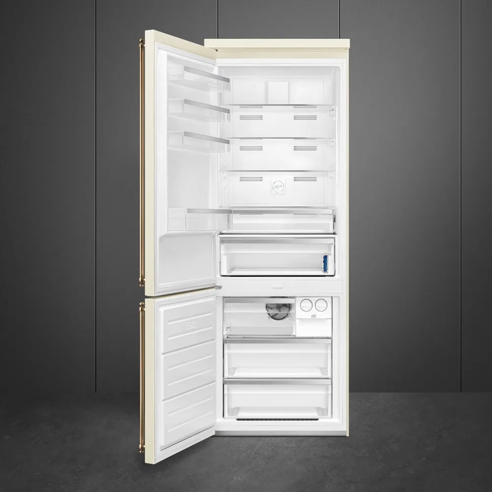 SMEG מקרר קו ארון רוחב 70 ס"מ גימור קרם סדרת Colonial תוצרת SMEG דגם FA8005PO5 — תמונה 5
