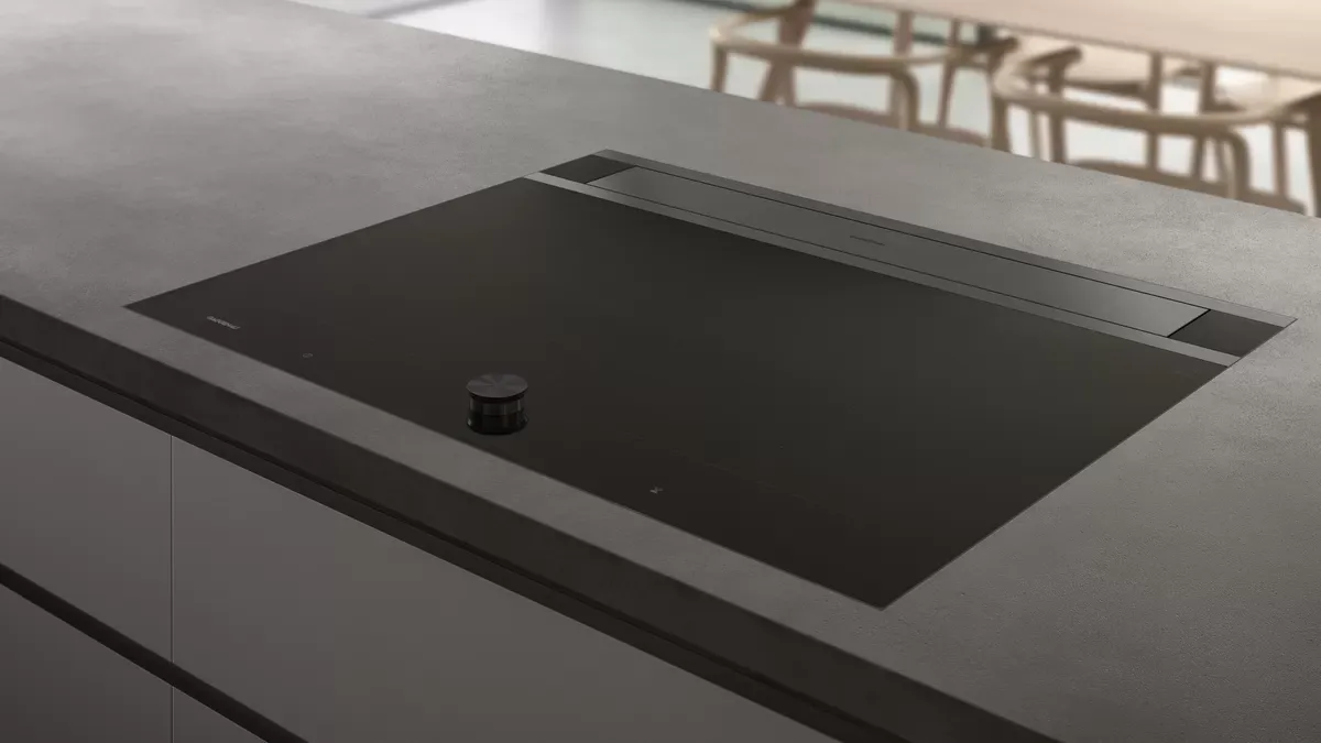 GAGGENAU קולט אדים מעלית 80 ס"מ שקוף תאורת מסגרת חיבור Bluetooth התקנה שטוחה תוצרת GAGGENAU דגם AL200180 — תמונה 2