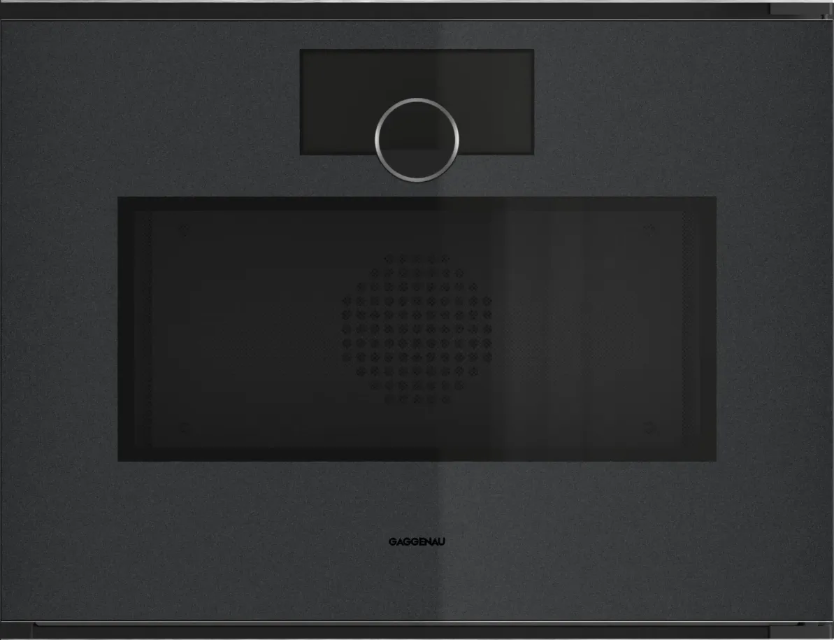 תנור בנוי משולב מיקרו 45 ס"מ דלת צד גימור Onyx סדרת Minimalistic תוצרת GAGGENAU דגם GM250100