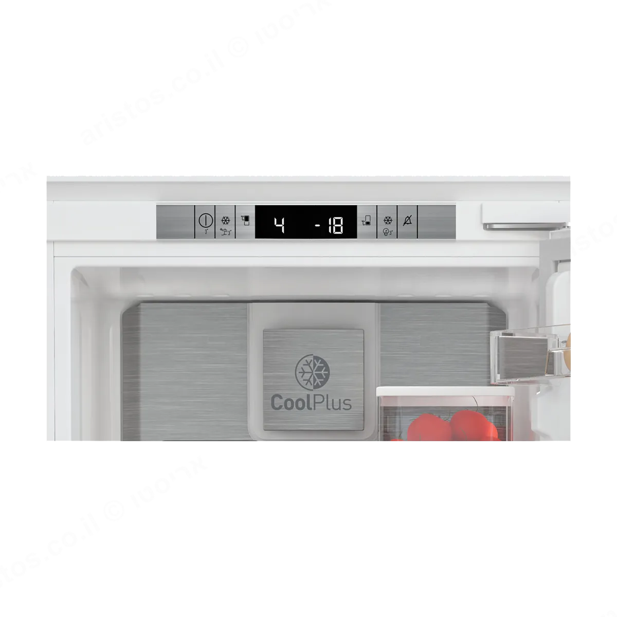 Grundig מקרר אינטגרלי מקפיא תחתון 60 ס"מ 254 ליטר מנוע אינוורטר No-Frost מלא מבית GRUNDIG דגם GKNI25740N — תמונה 5