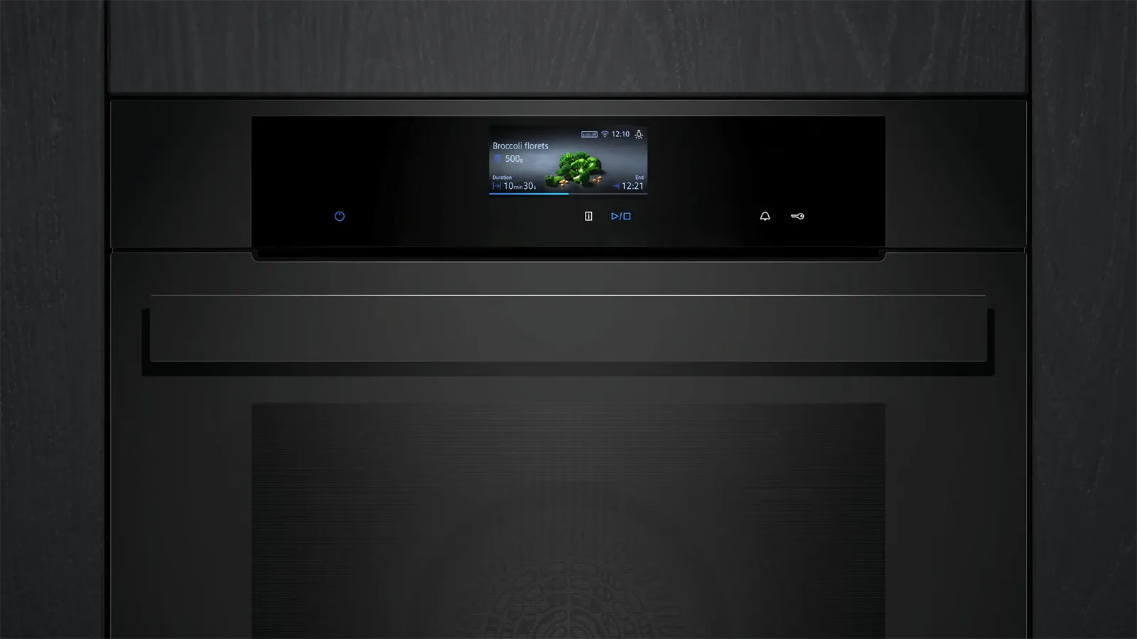 Siemens תנור בנוי פירוליטי 60 ס"מ AirFry גימור שחור מט studioLine IQ700 תוצרת Siemens דגם HB976GMM1 — תמונה 2