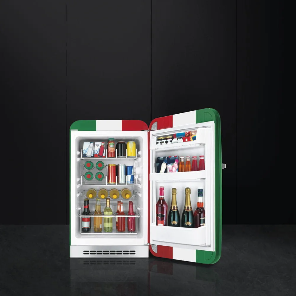 SMEG מקרר מיני משרדי רטרו צבעוני מסדרת 50'Retro Style תוצרת SMEG דגם FAB10HRIT — תמונה 5
