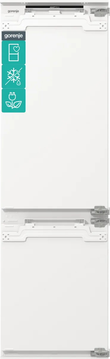 Gorenje מקרר אינטגרלי 60 ס"מ מקפיא תחתון גמיש 252 ליטר NoFrost Dual תוצרת Gorenje דגם NRKI517E62WF — תמונה 2