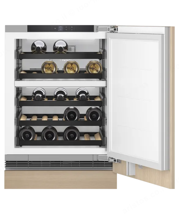 Fisher & Paykel מקרר יין אינטגרלי 60 ס"מ דלת אטומה 35 בקבוקים Under Counter סדרה 9 Dual Zone תוצרת FISHER&PAYKEL דגם RS6009V2R1 — תמונה 2