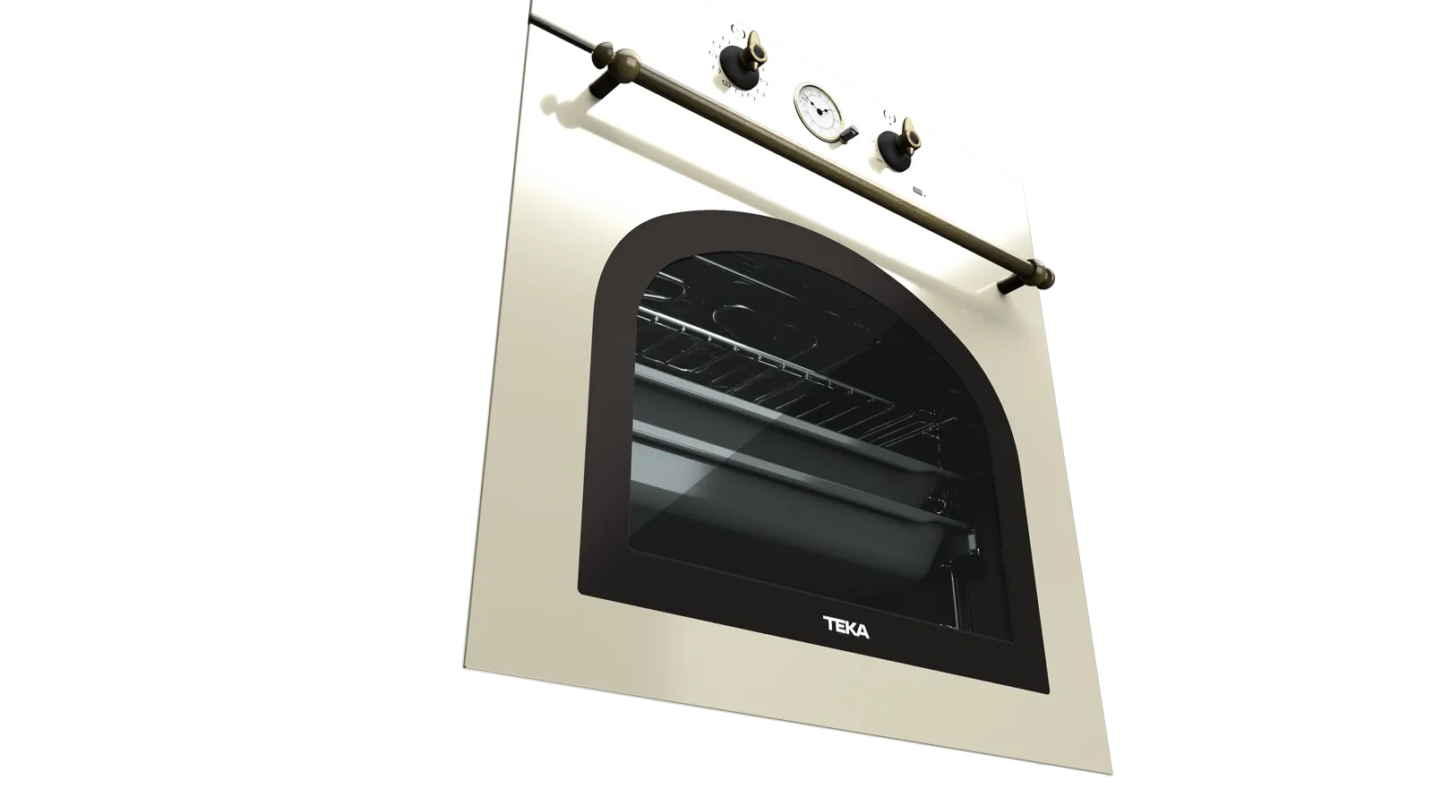 Teka תנור בנוי 60 ס"מ עיצוב כפרי וניל מוברש ניקוי Hydroclean® PRO תוצרת TEKA דגם HRB-6300VN — תמונה 3