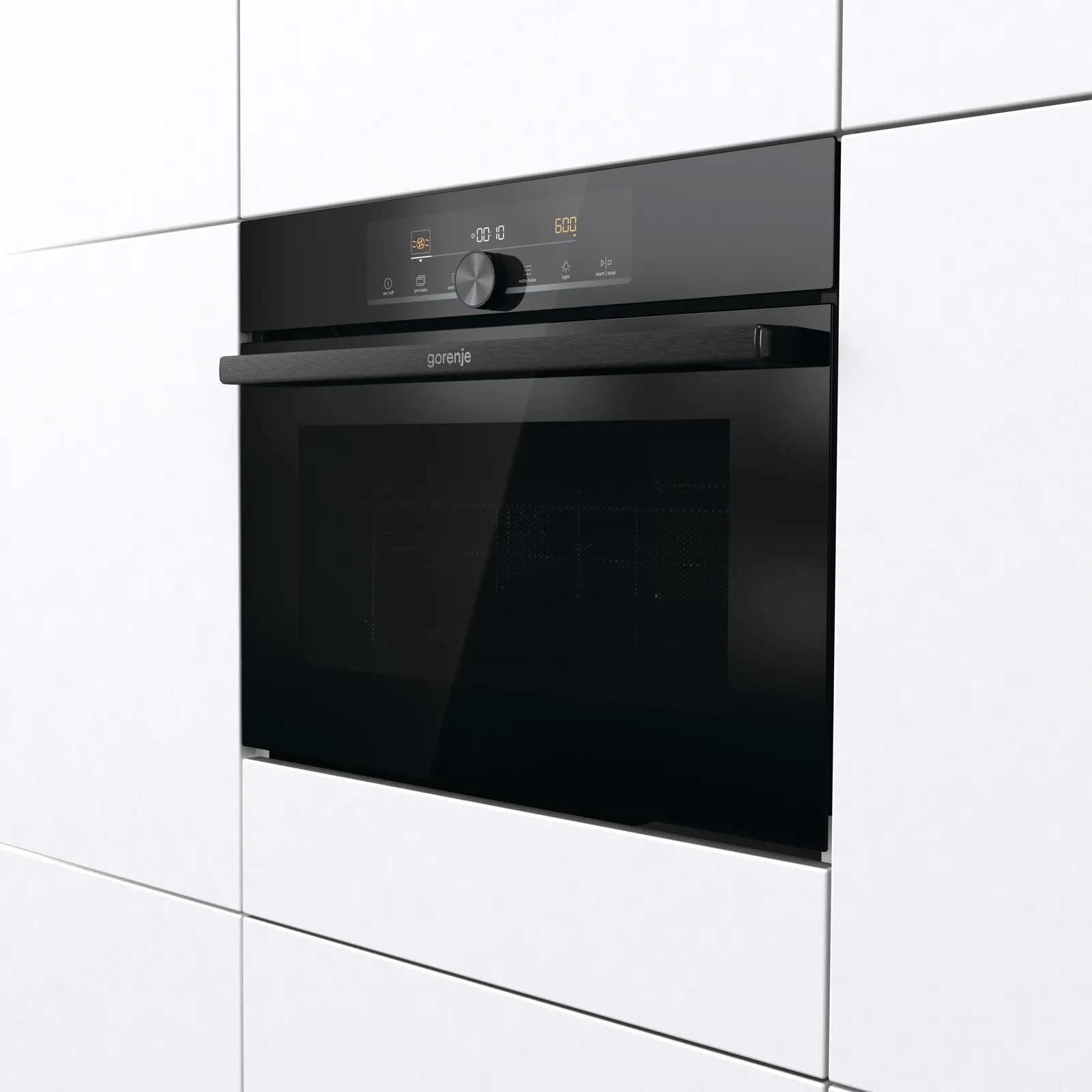 Gorenje תנור בנוי משולב מיקרוגל 45 ס''מ 50 ליטר ניקוי באדים AirFry+ גימור שחור מלא תוצרת Gorenje דגם BCM4547A10BG — תמונה 2