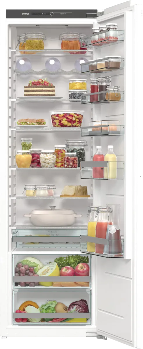 Gorenje מקרר אינטגרלי 60 ס"מ ללא מקפיא 301 ליטר מנוע אינוורטר תוצרת Gorenje דגם RI518EA1 תצוגה — תמונה 9