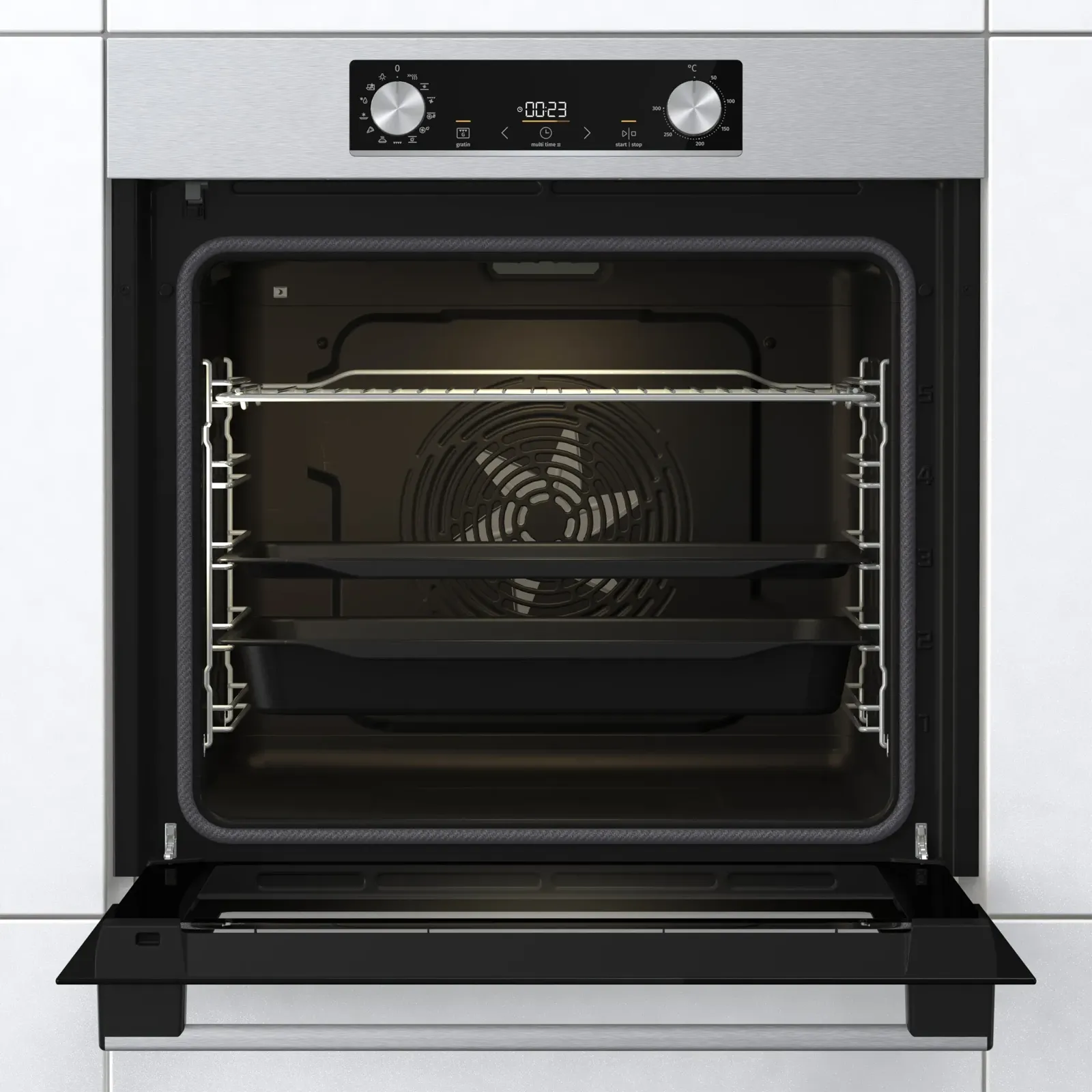 Gorenje תנור בנוי פירוליטי 60 ס''מ עם אפייה בלחות ExtraSteam נירוסטה 77 ליטר AirFry תוצרת Gorenje דגם BPS6737E03X — תמונה 2