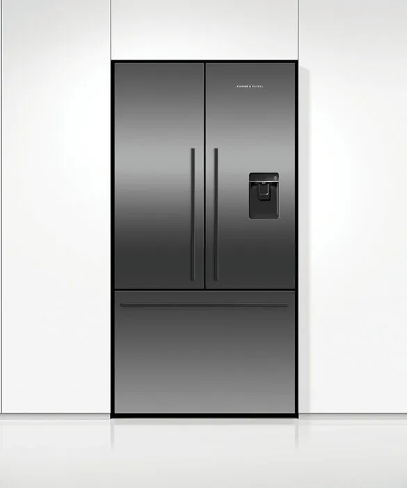 Fisher & Paykel מקרר מקפיא תחתון 3 דלתות 90 ס"מ סדרה 7 יצרן מים וקרח גימור נירוסטה שחורה תוצרת FISHER&PAYKEL דגם RF540ADUB7 — תמונה 3