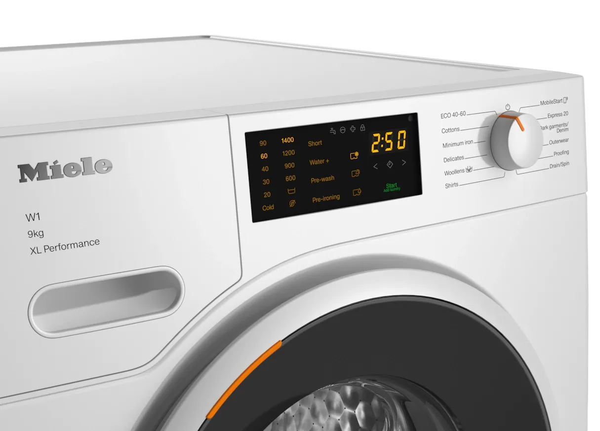 Miele מכונת כביסה פתח חזית 9 ק"ג 1400 סל"ד CapDosing תוצרת Miele דגם WWD 164 WCS — תמונה 6