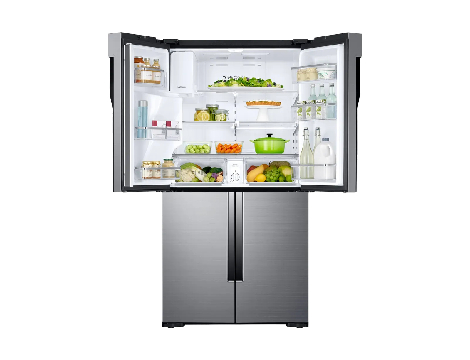 Samsung מקרר 4 דלתות רוחב 90 ס"מ 857 ליטר תוצרת Samsung דגם RF28K9070SRTR — תמונה 4
