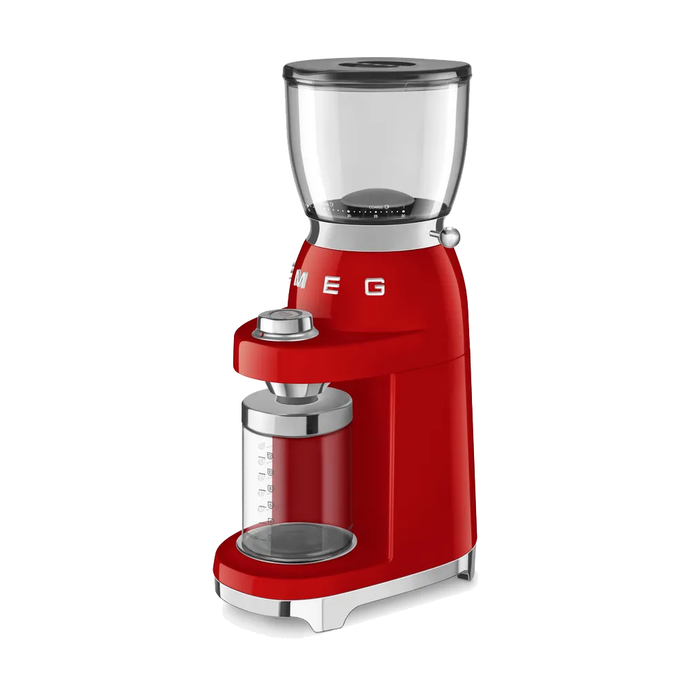 SMEG מטחנת קפה לכל סוגי הקפה בצבע אדום מסדרת 50's Retro Style,תוצרת SMEG דגם CGF01RDEU — תמונה 2