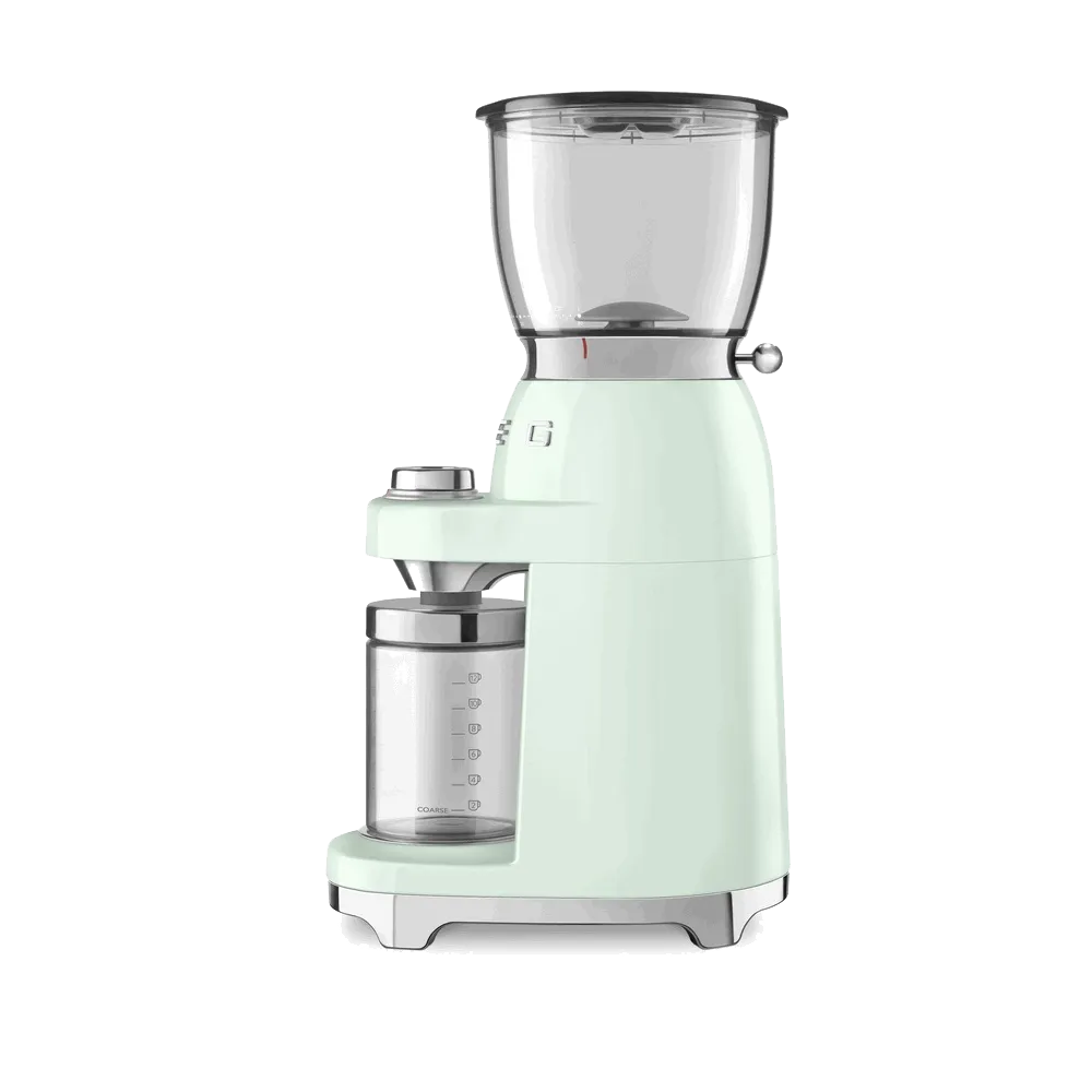 SMEG מטחנת קפה לכל סוגי הקפה בצבע פיסטוק מסדרת 50's Retro Style,תוצרת SMEG דגם CGF01PGEU — תמונה 2