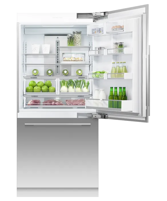 Fisher & Paykel מקרר אינטגרלי מקפיא תחתון 91 ס"מ סדרה 9 יצרן מים וקרח פאנל נירוסטה תוצרת FISHER&PAYKEL דגם RS9120WRU2 — תמונה 2