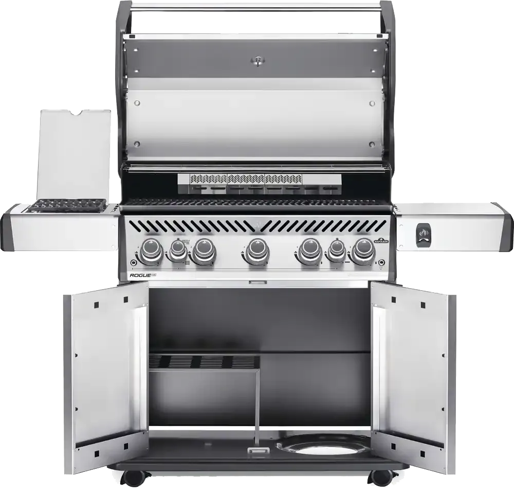 Napoleon גריל גז 5 מבערים עם כירת צד Sizzle Zone ומבער אחורי Infra-Red מבית Napoleon דגם ROGUE SE 625 נירוסטה — תמונה 2