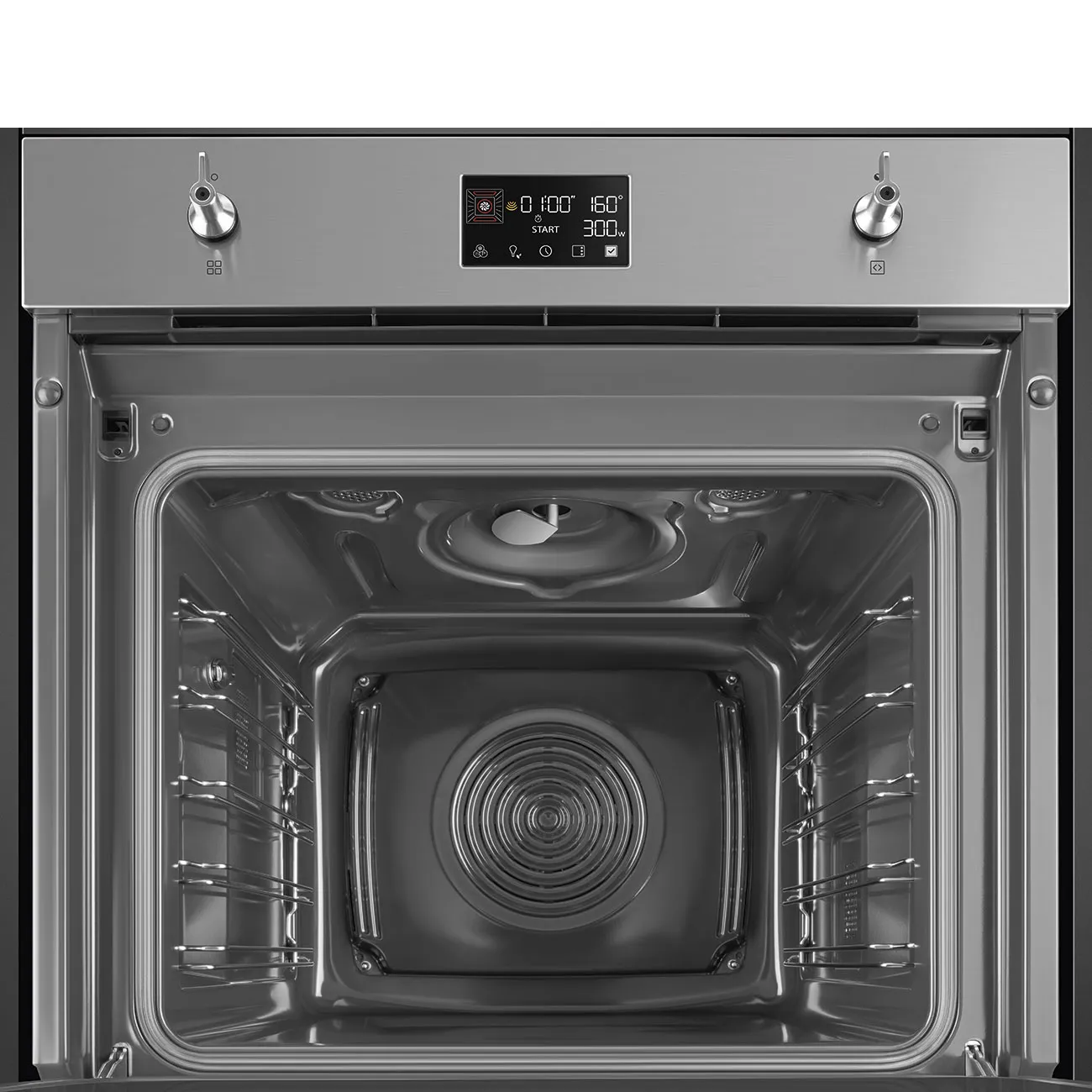 SMEG  תנור בנוי 60 ס"מ משולב מיקרו טיגון ללא שמן וניקוי באדים סדרת Classica תוצרת SMEG דגם SO6302M2X — תמונה 9