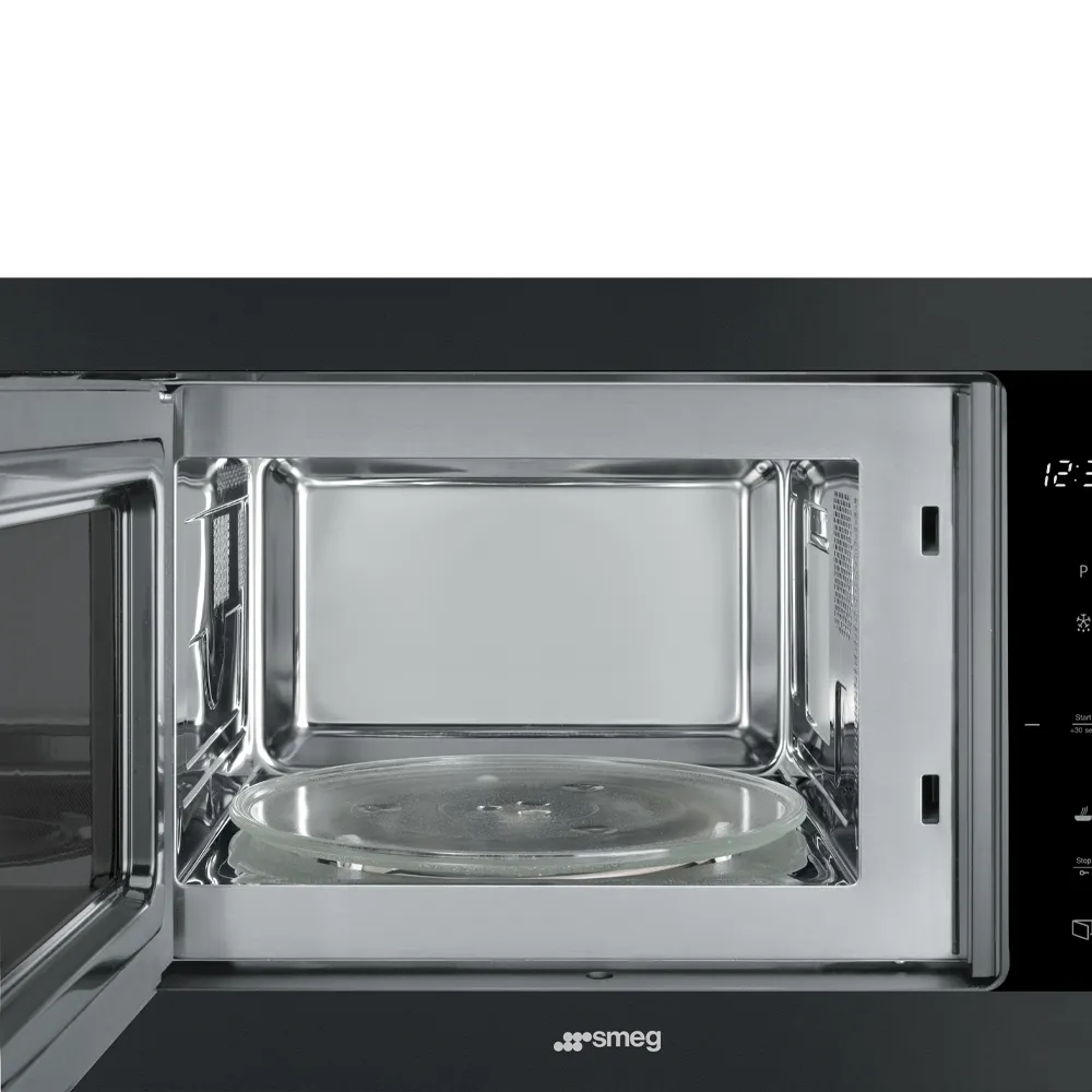 SMEG מיקרוגל בנוי משולב גריל 38 ס"מ גימור שחור מט תוצרת SMEG דגם FMI325N — תמונה 2