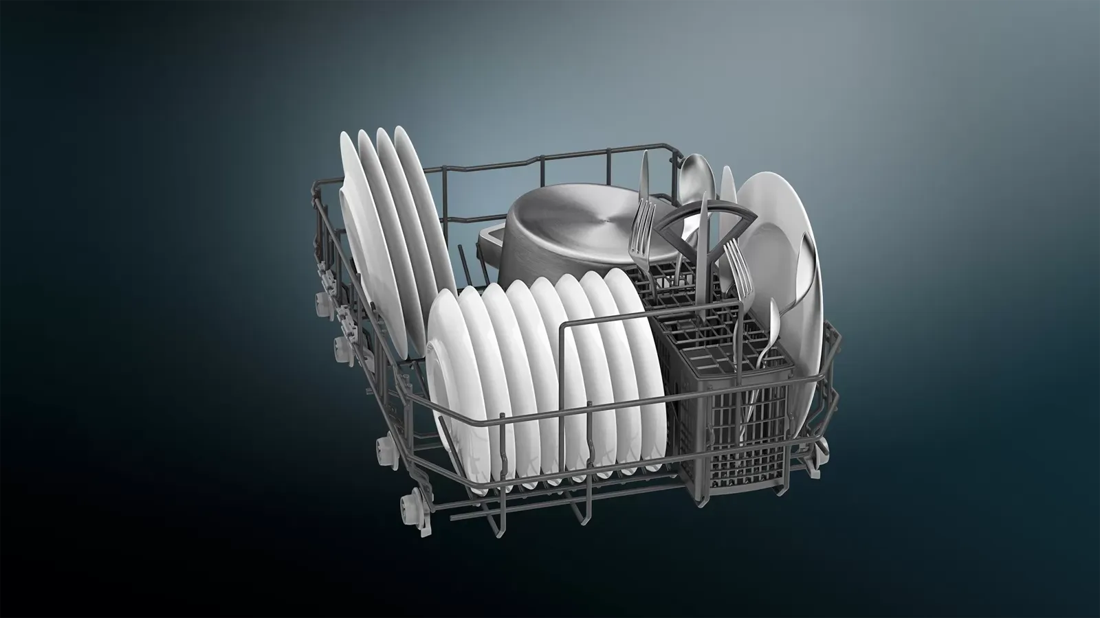 Siemens מדיח כלים אינטרלי מלא צר 45 ס"מ InfoLight תוצרת Siemens דגם SR61HX08KE — תמונה 3