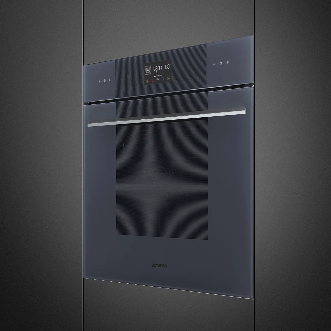 SMEG תנור בנוי 60 ס"מ AirFry טכנולוגיית Galileo גימור אפור מוברש Neptune Grey סדרת LINEA תוצרת SMEG דגם SO6102TG — תמונה 5