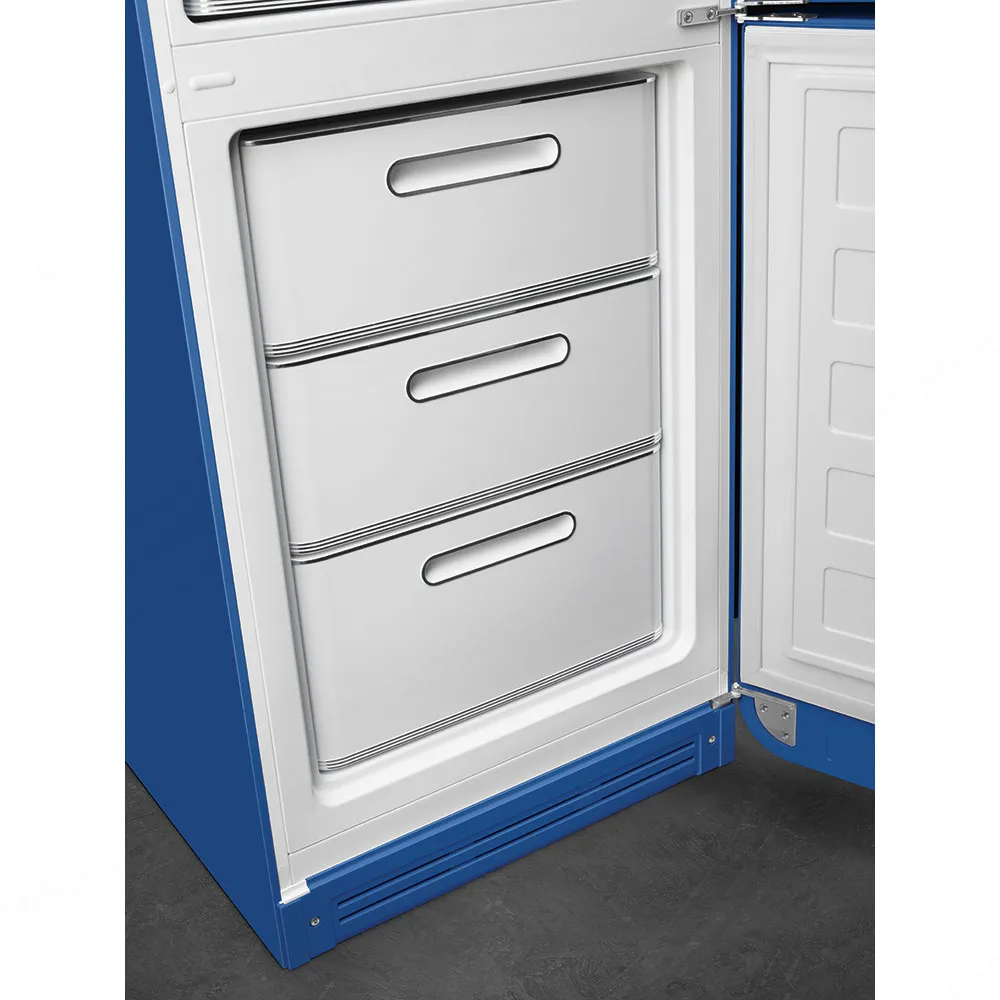 SMEG מקרר רטרו מקפיא תחתון בצבע כחול מסדרת 50'Retro Style תוצרת SMEG דגם FAB32 — תמונה 4