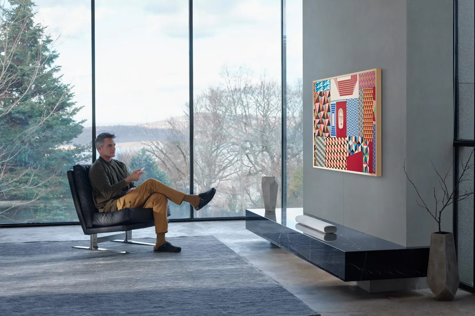 Samsung טלוויזיה QLED The Frame ''43 Supreme UHD Dimming 4K מסגרת ניתנת להתאמה תוצרת Samsung דגם QE43LS03B — תמונה 3