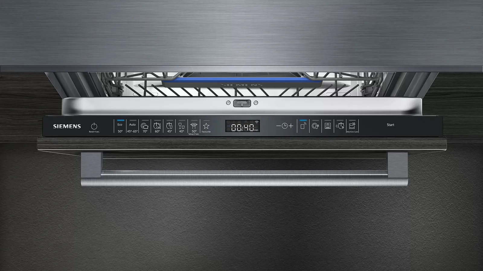 Siemens מדיח כלים אינטגרלי מלא 60 ס"מ Zeolite והקרנה גרפית תוצרת Siemens דגם SN65ZX40CE — תמונה 2
