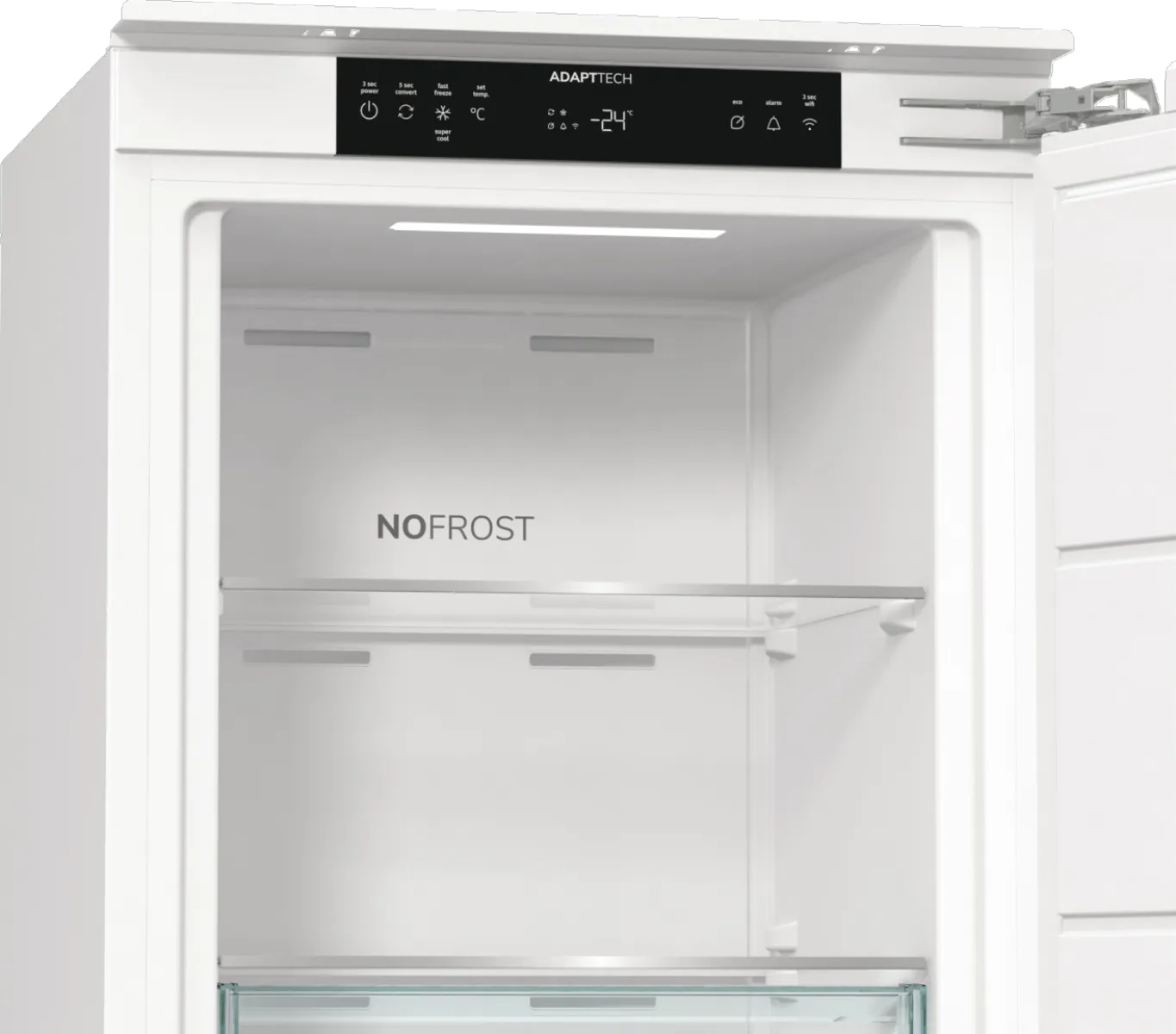 Gorenje מקפיא אינטגרלי גמיש 60 ס"מ Total NO-FROST מנוע אינוורטר 235 ליטר תוצרת Gorenje דגם FNCI517E62WF — תמונה 7