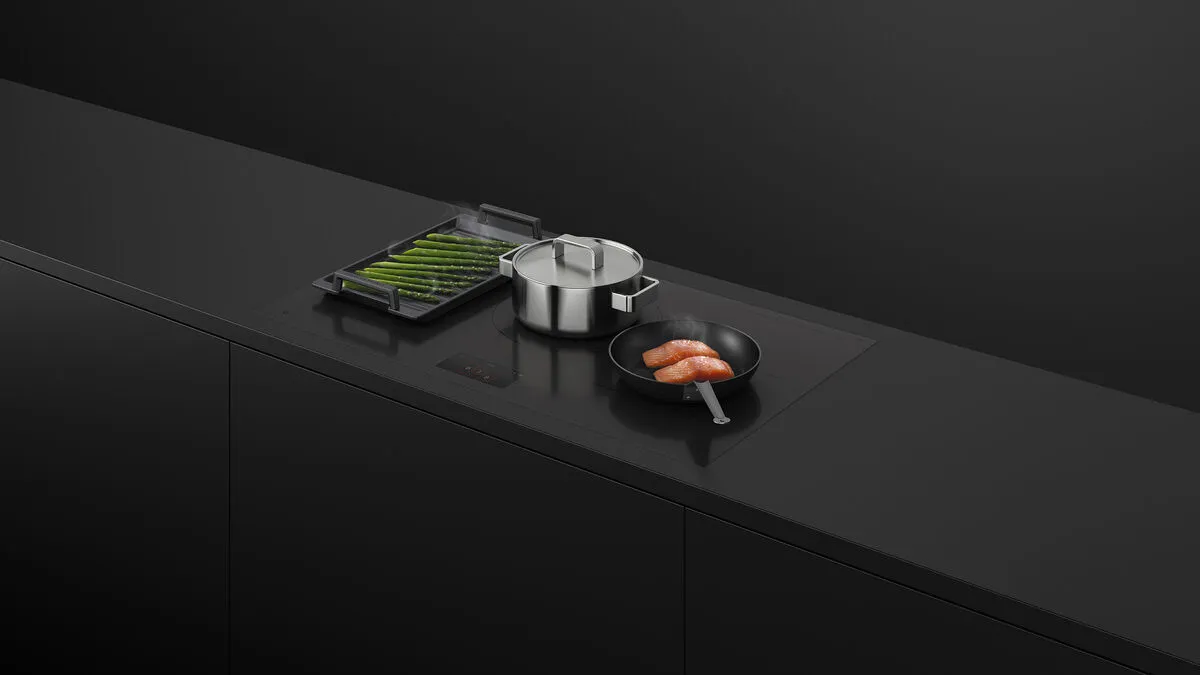 Fisher & Paykel כיריים אינדוקציה 90 ס"מ 5 מוקדים צג מגע צבע שחור SmartZone סדרה 9 תוצרת FISHER&PAYKEL דגם CI905DTTB1 — תמונה 5
