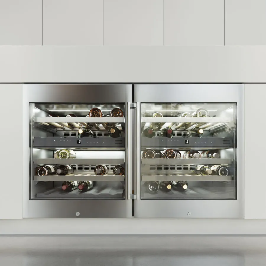 GAGGENAU מקרר יין אינטגרלי 60 ס''מ 2 אזורי קירור מסגרת נירוסטה סדרת Vario 200 תוצרת GAGGENAU דגם RW404264 — תמונה 7
