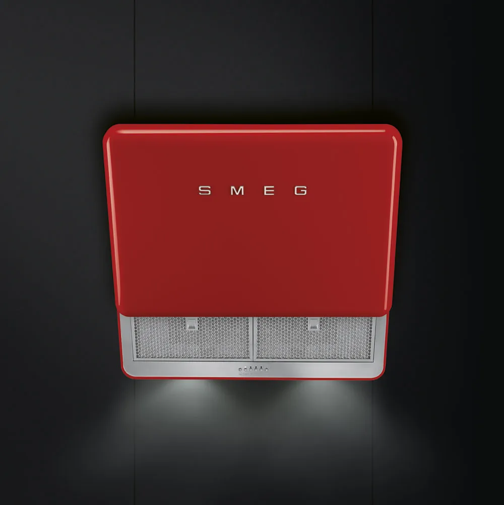 SMEG קולט אדים מעוצב בסגנון רטרו 75 ס"מ, אדום מסדרת 50's Retro Style תוצרת SMEG דגם KFAB75RD — תמונה 3