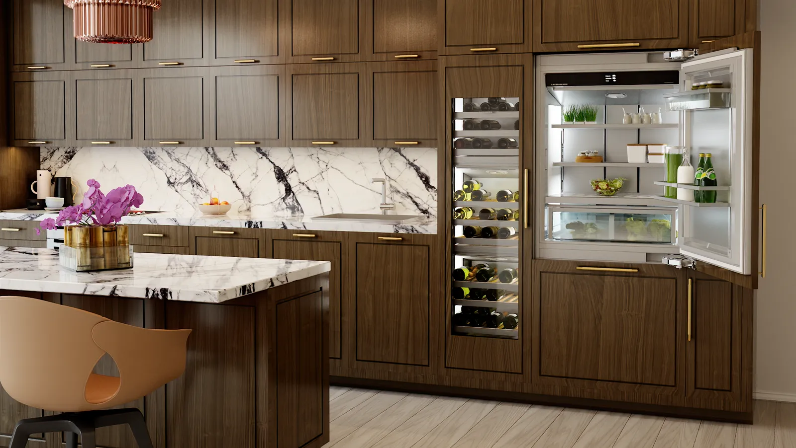 מקפיא אינטגרלי 45.7 ס"מ NoFrost IceMaker סדרת היוקרה MONOLITH תוצרת LIEBHERR דגם EGN 9171