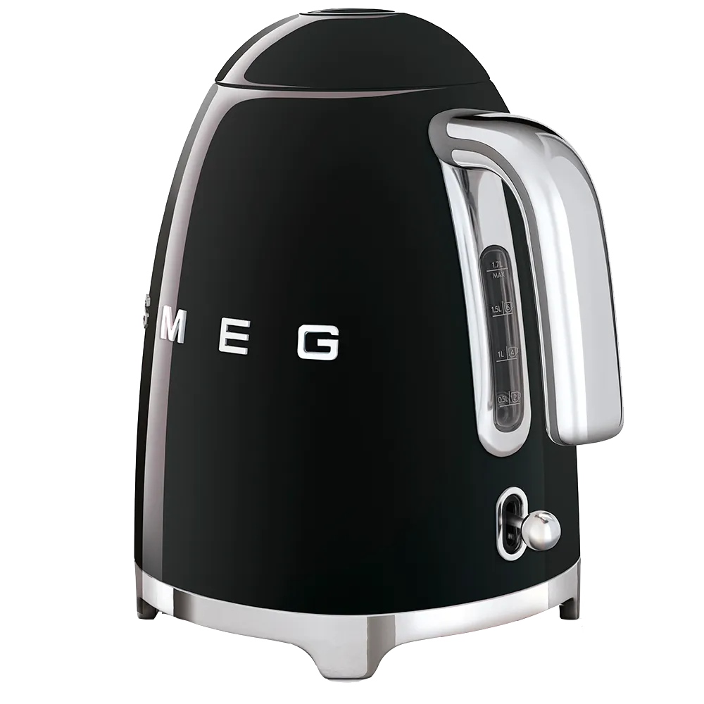 SMEG קומקום חשמלי בצבע שחור מסדרת 50's Retro Style,תוצרת SMEG דגם KLF03BLEU — תמונה 2