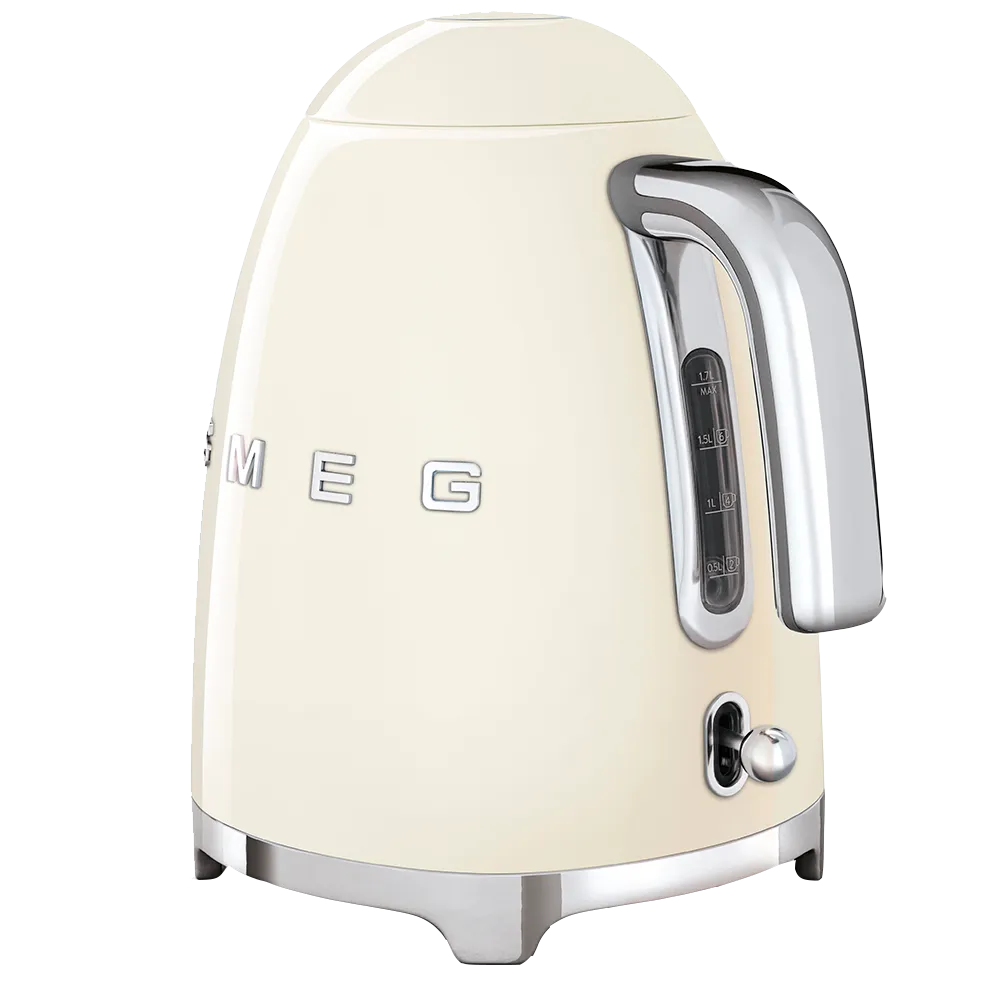 SMEG קומקום חשמלי בצבע קרם מסדרת 50's Retro Style,תוצרת SMEG דגם KLF03CREU — תמונה 2