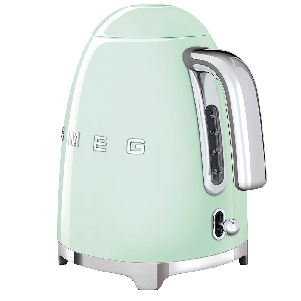 SMEG קומקום חשמלי בצבע ירוק פסטל מסדרת 50's Retro Style,תוצרת SMEG דגם KLF03PGEU — תמונה 2
