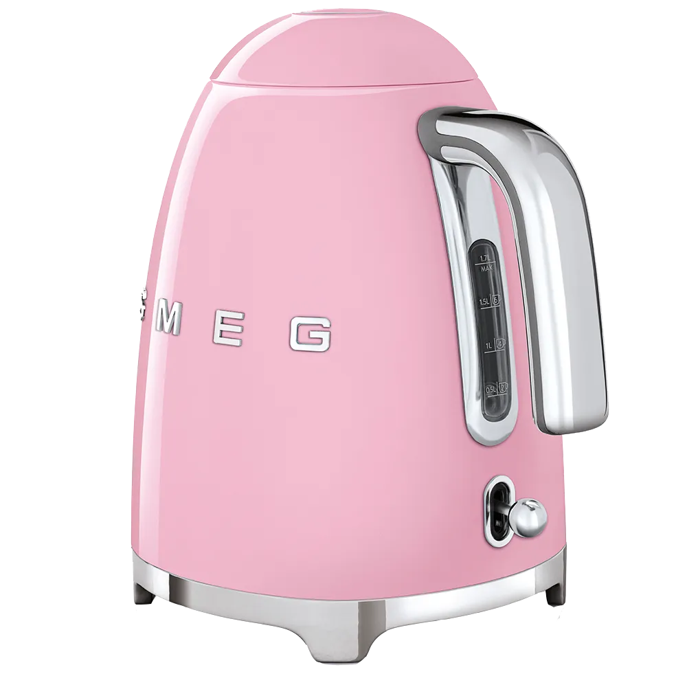SMEG קומקום חשמלי בצבע ורוד מסדרת 50's Retro Style,תוצרת SMEG דגם KLF03PKEU — תמונה 3